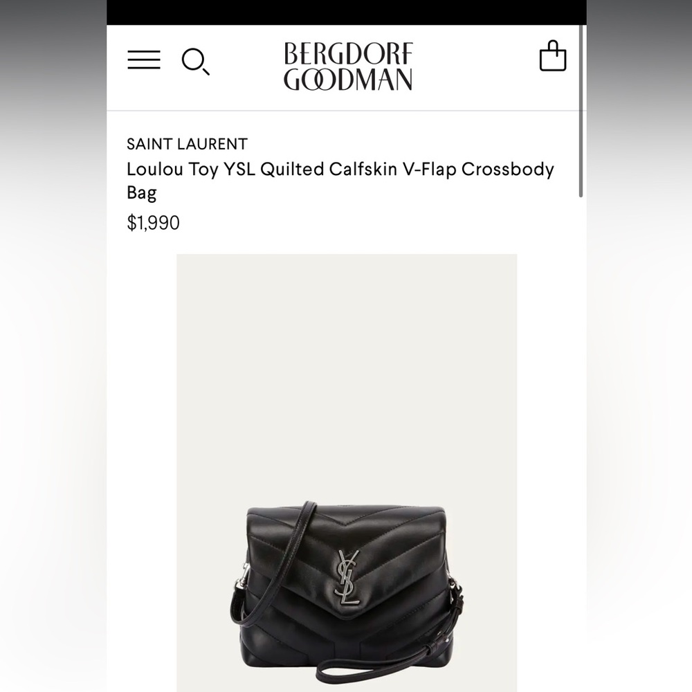 YSL Monogram Flap Lou Lou Toy Bag Black - Picture 15 of 17